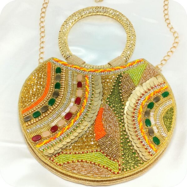 Jute Beaded Party Handbag | www.radiantjewels.store