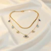 Anti Tarnish Evil Eye Chain | Radiant Jewels Store