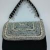 Black and Silver Evening Party Handbag