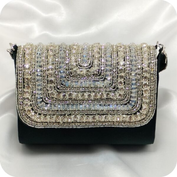 Black and Silver Party Handbag | www.radiantjewels.store