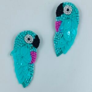 Handcrafted Beaded Parrot Earrings | www.radiantjewels.store