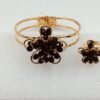 Black ring and bracelet combo