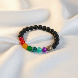 7 Chakra Lava Stone Bracelet | Radiant Jewels Store