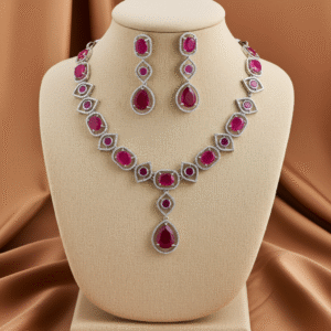 AD Stone Necklace Set| Radiant Jewels Store