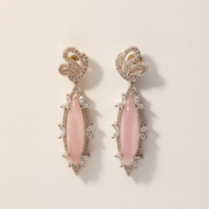 Blush Pink CZ Earrings | Radiant Jewels Store