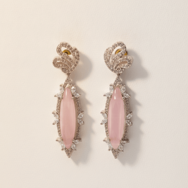 Blush Pink CZ Earrings | Radiant Jewels Store