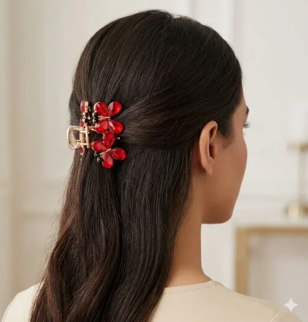 Butterfly Stone Hair Clutcher | Radiant Jewels Store