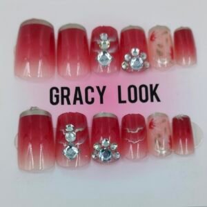 Cherry Blossom Press on-nails | www.radiantjewels.store