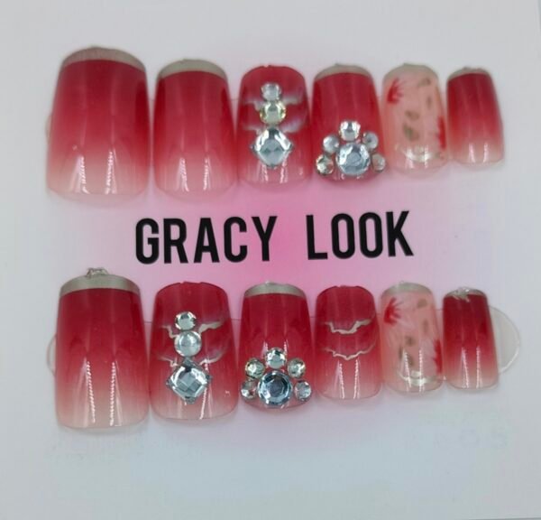 Cherry Blossom Press on-nails | www.radiantjewels.store