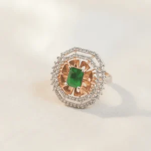 Copper-Toned CZ Ring | Radiant Jewels Store