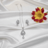 Crystal Teardrop Diamond Pendant Set| Radiant Jewels Store