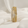 Double-Layer Golden Crystal Bangles | Radiant Jewels Store