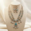 Dual Layer Kundan Necklace Set RJS | Radiant Jewels Store