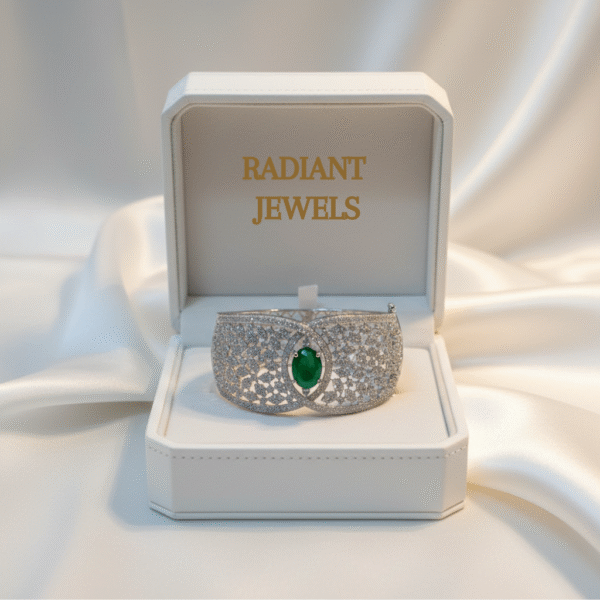 Emerald Green AD Bracelet | Radiant Jewels Store