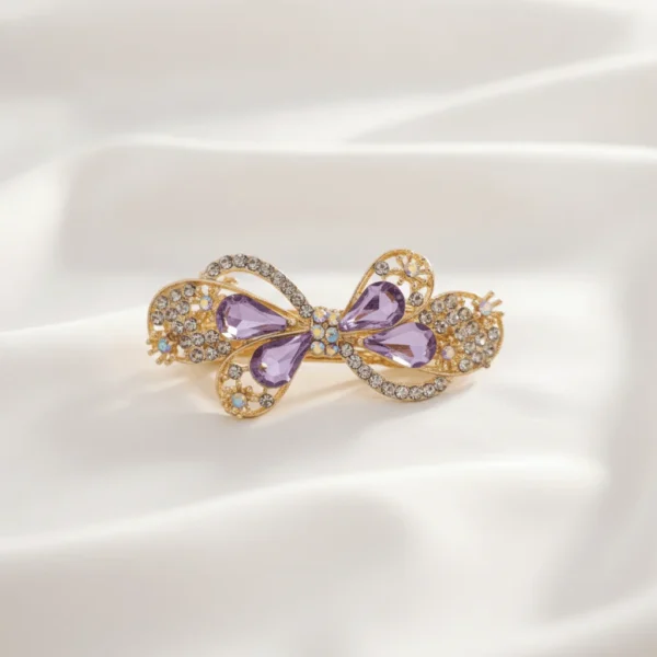 Gold Bow Hair Clip RJS | Radiant Jewels Store
