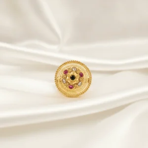 Gold-Plated Circular Ring | Radiant Jewels Store