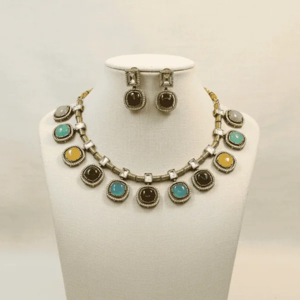 Gold-Tone Kundan Necklace