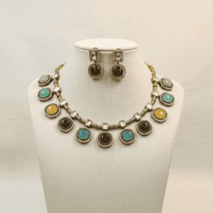 Gold-Plated-Kundan-Necklace RJS | Radiant Jewels Store