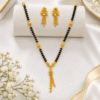 Gold toned Mangalsutra with Earrings | Radiant Jewels Store