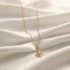 Golden Chain with Sparkling Pendant RJS | Radiant Jewels Store