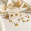 Golden Clover Jewelry Set | Radiant Jewels Store
