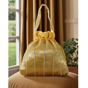 Golden Katdana Potli Bag | Radiant Jewels Store
