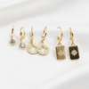 Golden Starburst Charm Earrings Set | Radiant Jewels Store