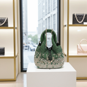 Green Rhinestone Studded Handbag RJS | Radiant Jewels Store