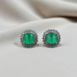 Green-Stud-Earrings RJS | Radiant Jewels Store