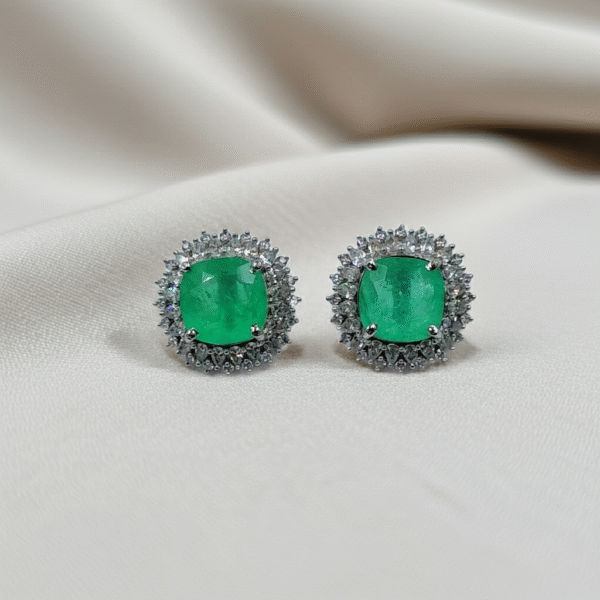 Green-Stud-Earrings RJS | Radiant Jewels Store