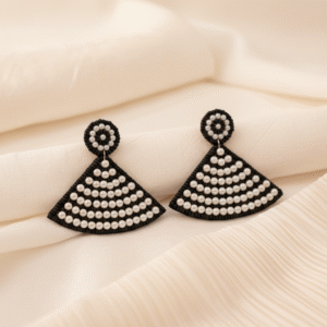 Handcrafted Pearl Fan Earrings | Radiant Jewels Store