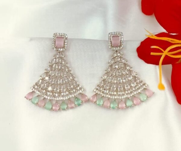 CZ Chandelier Earrings | www.radiantjewels.store