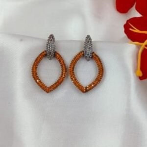 Sparkling Orange Leaf Drops | www.radiantjewels.store