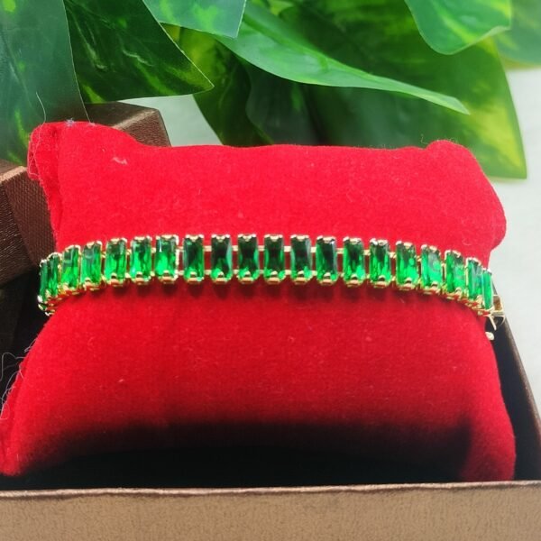 Emerald tennis bracelet