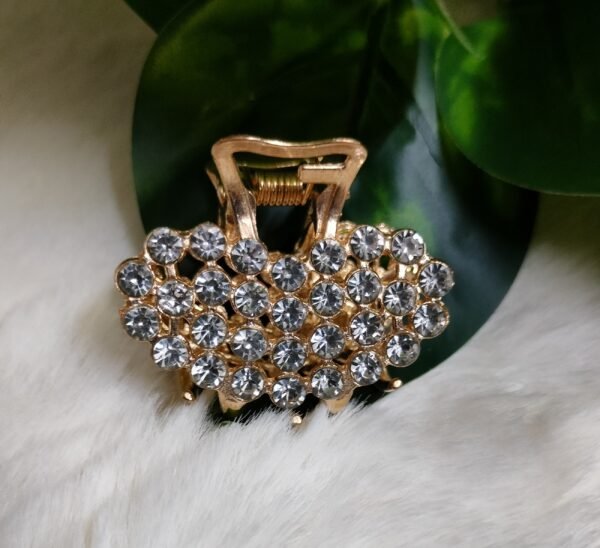 Heart Shape Rhinestone Hair Clip