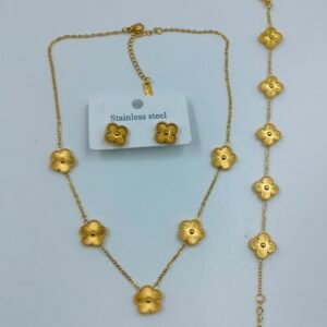 Golden Clover Jewelry Set – www.radiantjewels.store