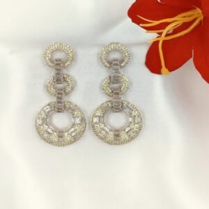 Triple Circle CZ Earrings | www.radiantjewels.store