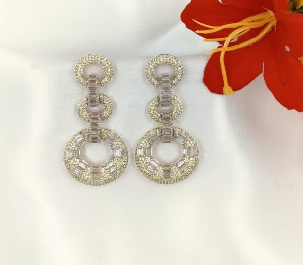 Triple Circle CZ Earrings | www.radiantjewels.store