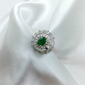 CZ Floral Ring | www.radiantjewels.store