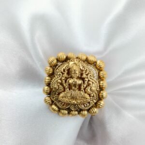 Antique Lakshmi Temple Ring | www.radiantjewels.store