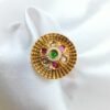 Traditional Gold Plated Round Ring | www.radiantjewels.store