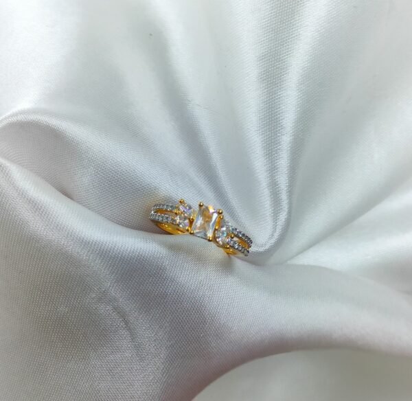 Gold Plated AD Studded Ring