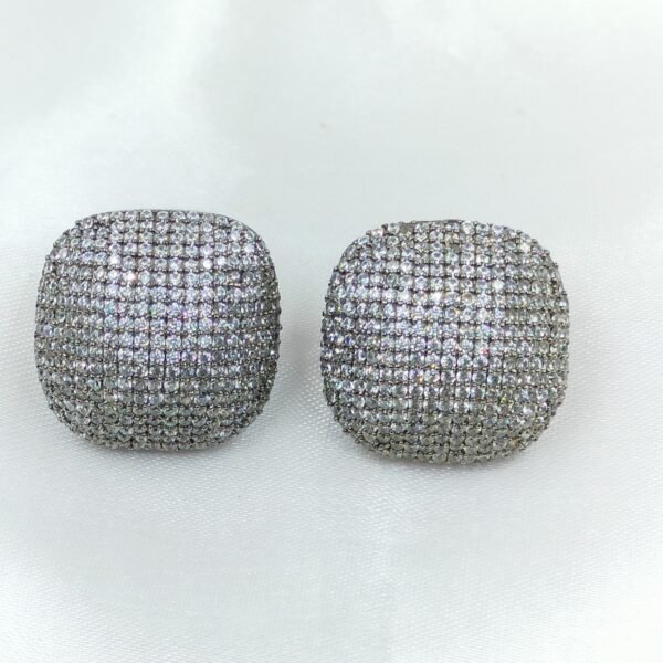 Luxury Pave Cushion Studs | www.radiantjewels.store