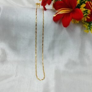 Elegant Gold Plated Slim Chain | www.radiantjewels.store