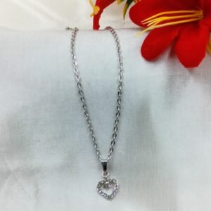 Silver Heart Pendant Necklace – www.radiantjewels.store