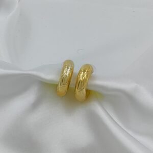 Engraved Gold Hoop Earrings from www.radiantjewels.store