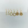Elegant Triple Charm Earrings Set – www.radiantjewels.store
