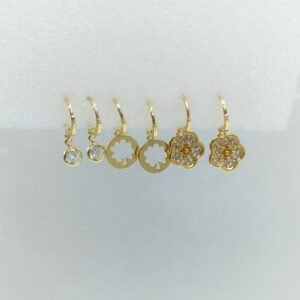 Elegant Triple Charm Earrings Set – www.radiantjewels.store