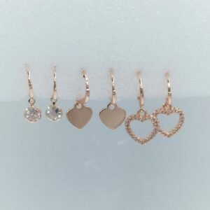 Rose Gold-Toned Hoop Earring Set | www.radiantjewels.store