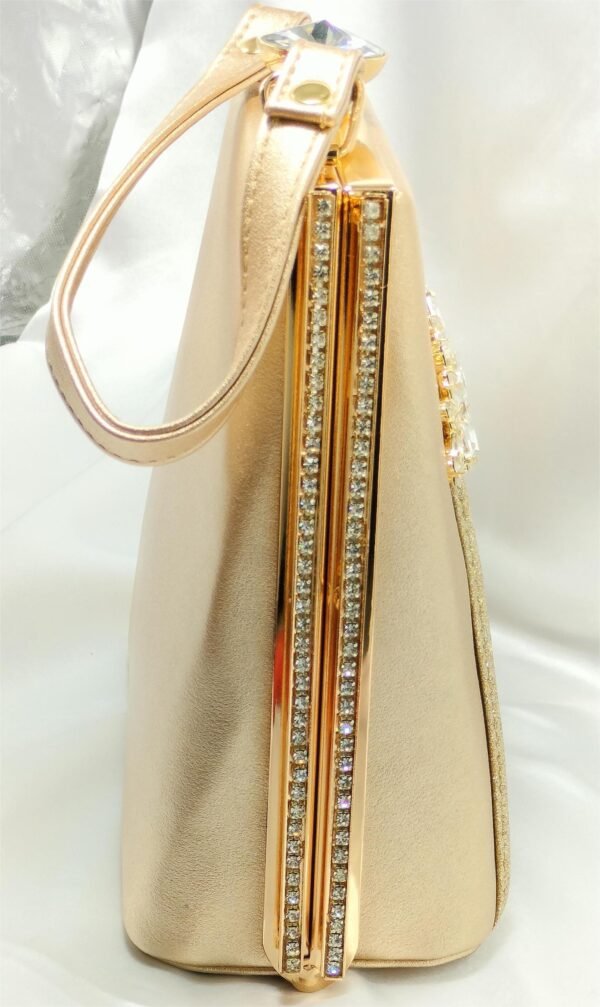 Rose Gold Crystal Handbag | www.radiantjewels.store